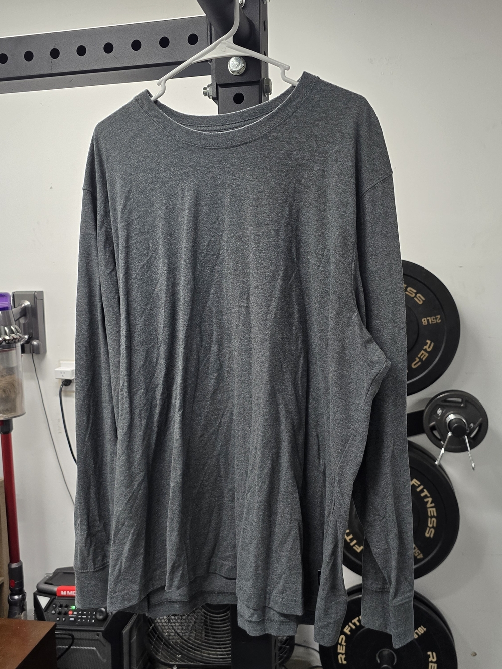 Eddie Bauer Long Sleeve Crewneck Shirt - Charcoal